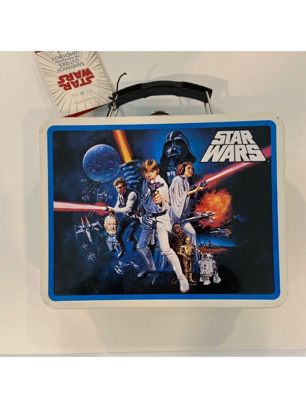 Star Wars Tin Lunch Box With Sandwich Cutters Williams-Sonoma 2010 Lucas film